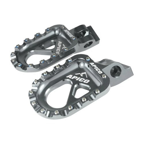 Apico Foot-pegs CNC For Ossa graphite grey