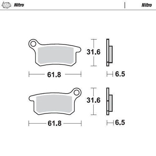 Moto Master Front Brake pads Nitro For Husqvarna TC 65 2017-2022