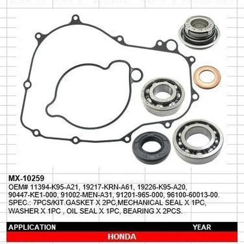 Psychic Water Pump Gasket Kit CRF250R 2018-2025, CRF250RX 2019-2025