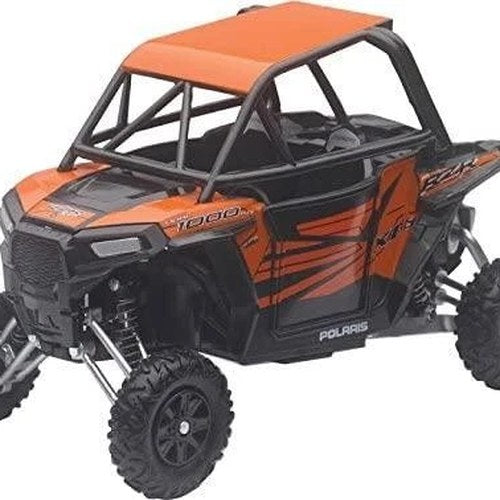 Newray Die Cast Model Polaris Rzr XP1000, Orange & Black, Scale 1:18