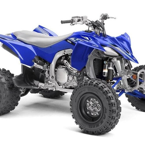 Newray Die Cast Model Yamaha YFZ450 2008, Blue And Silver, Scale 1:12