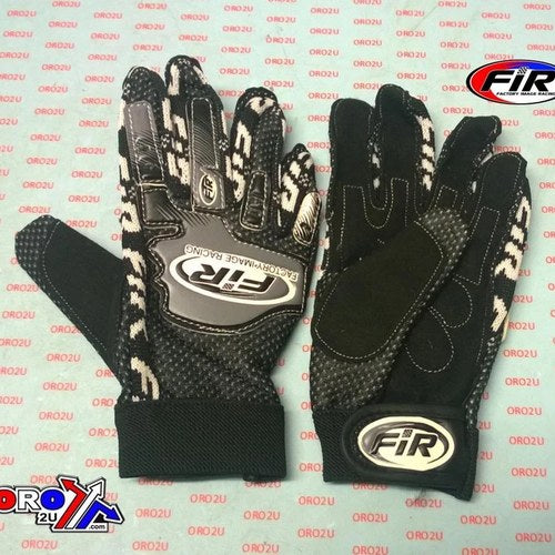Fir Black Youth MX Gloves, Size 3
