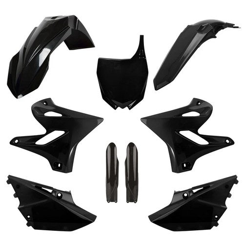 Polisport Plastic Kit + Fork Guards Yamaha YZ125 15-20, YZ250 15-20, Black