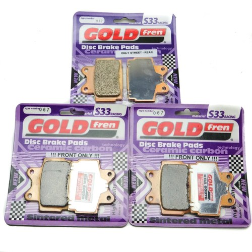 Goldfren S33 Brake Pads Front & Rear For Yamaha RD 350 N 1985