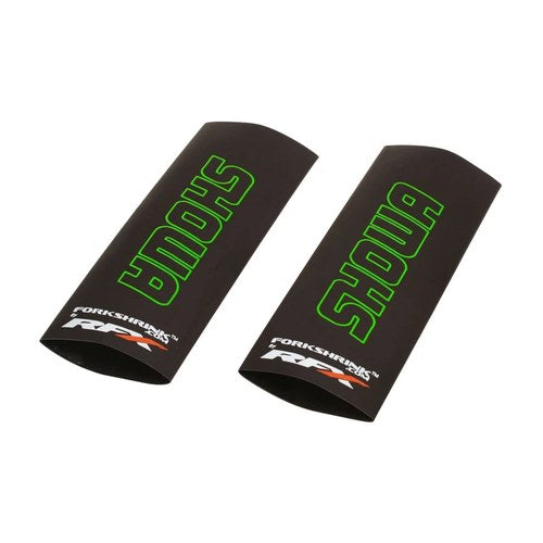 Rfx Forkshrink Upper Fork Guard with Showa (Black / Green)