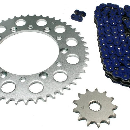 Yamaha YZ125, 1999 2000 2001, Blue O-Ring Chain and Sprocket Set - YZ 125