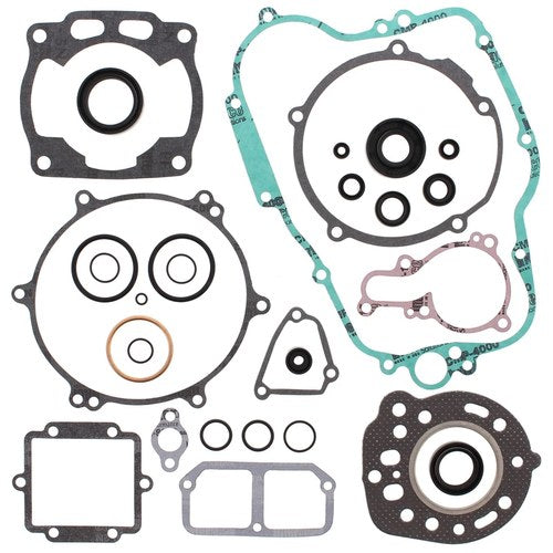 Kawasaki KX 125, 1989, Complete Gasket Set with Seals - KX125
