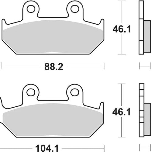 Sbs Brake Pads Rear For Yamaha Tzr 50 1993 - 2002