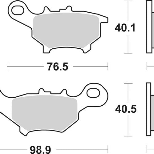 Sbs Brake Pads Front For Yamaha YW 50 Zuma 2012 - 2017