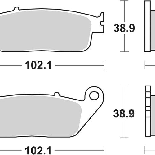 Sbs Brake Pads Front For Yamaha VP 125 X - City 2008 2013