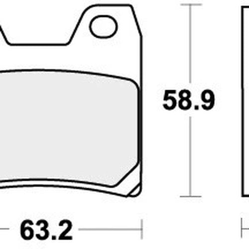 Sbs Brake Pads Rear For Yamaha Xjr 1300 Racer 2015 - 2019