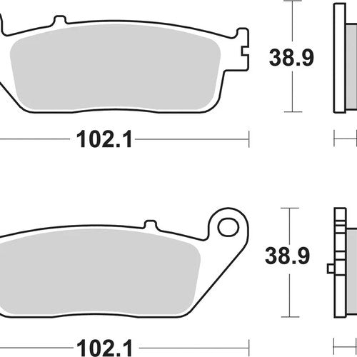 Sbs Brake Pads Rear For Kymco S 400 Xciting i Tcs 2022 - 2023