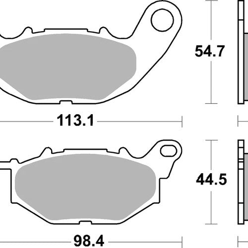 Sbs Brake Pads Front For Yamaha YP 125 RA Xmax ABS 2017 - 2019