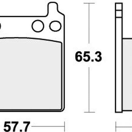 Sbs Brake Pads Rear For Honda GL 1000 K1, K2 Gold Wing 1975 - 1977