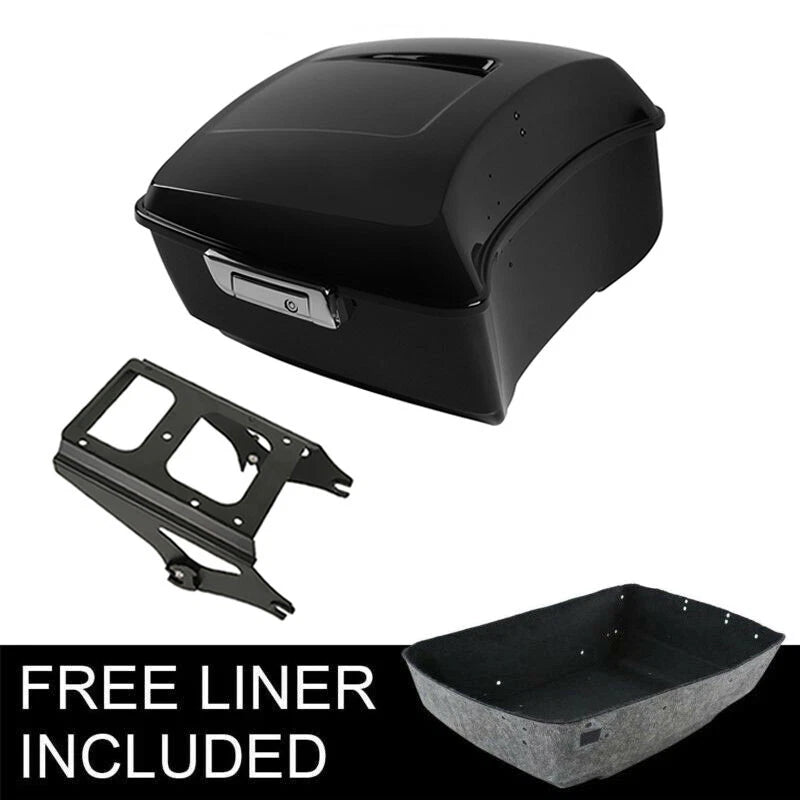King Trunk Mount Rack Fit For Harley Touring Road King Glide 2009-2013 12