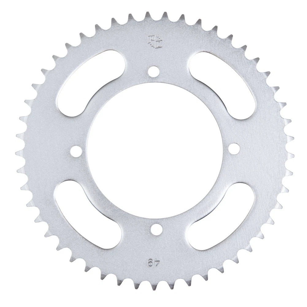 Primary Drive Rear Steel Sprocket 49 Tooth Silver For Kawasaki KX112 2022-2023