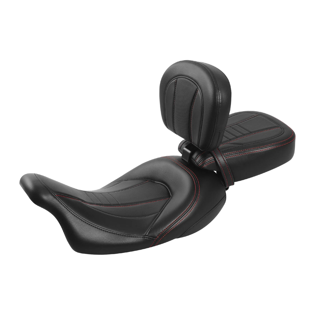 Two Up Driver Passenger Seats & Rider Pad Fit For Harley Touring Glide 2009-2023
