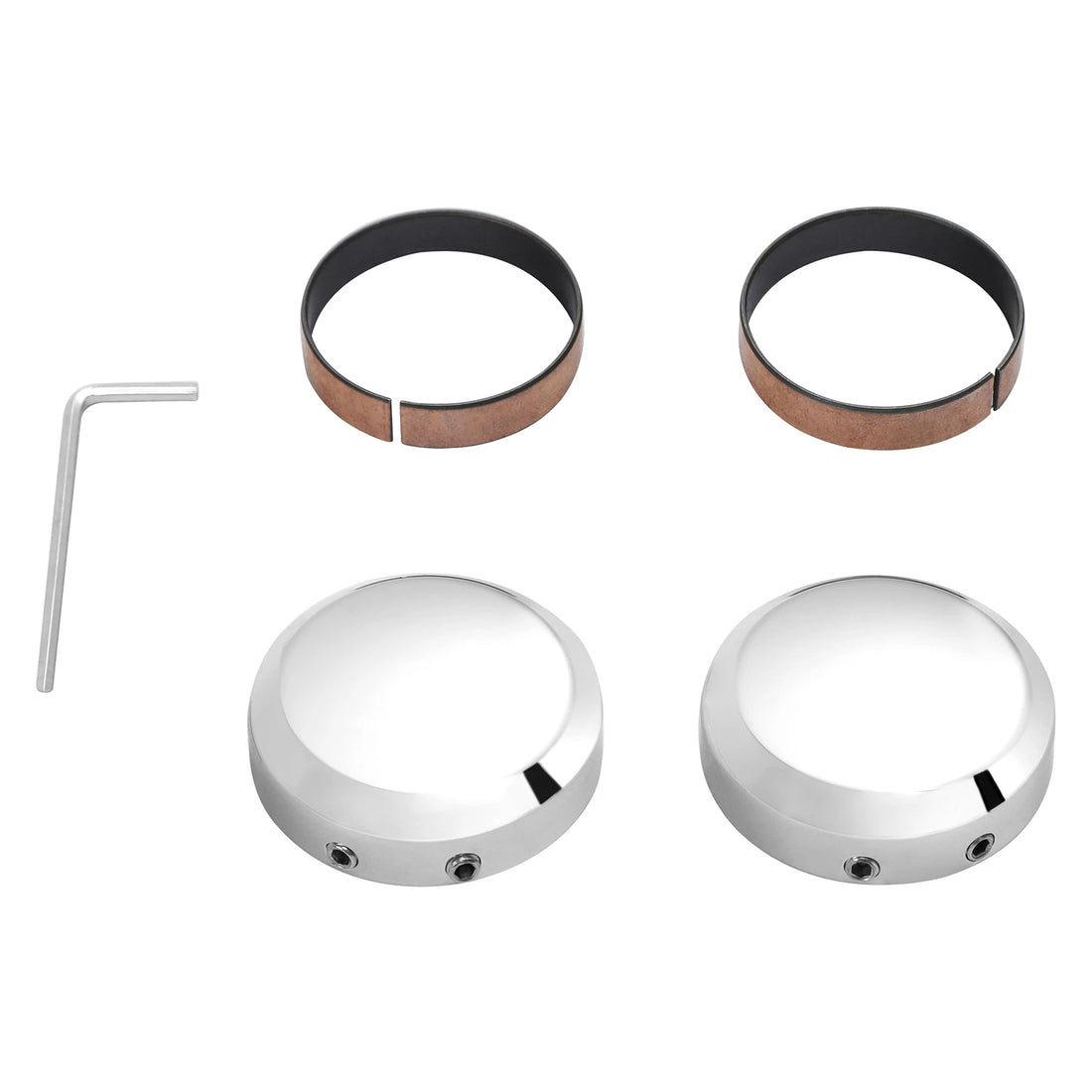 Front Fork Stem Upper Nut Covers Fit For Harley Softail 2009-2020 Dyna 2009-2017