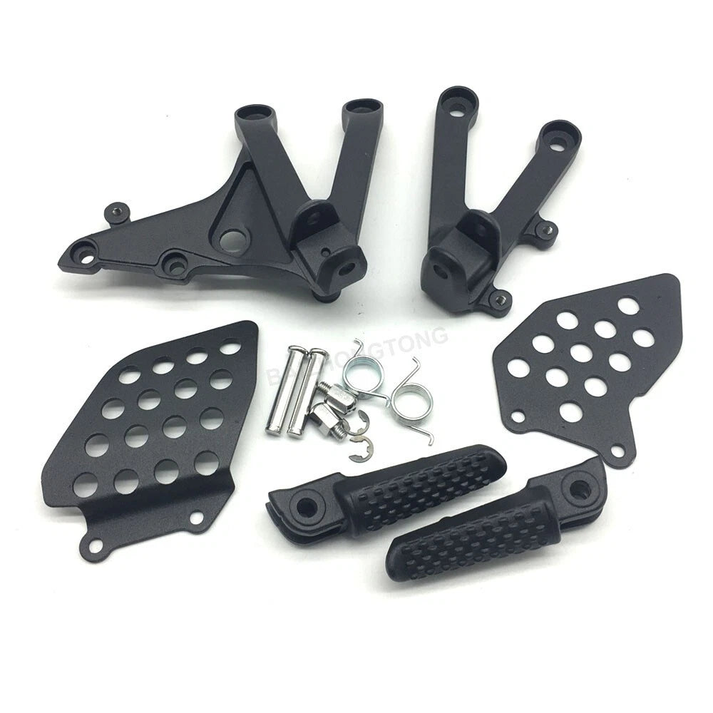 Driver Front Foot Peg Pedal Bracket Black Fit For Honda CBR600RR 2007-2023 2024