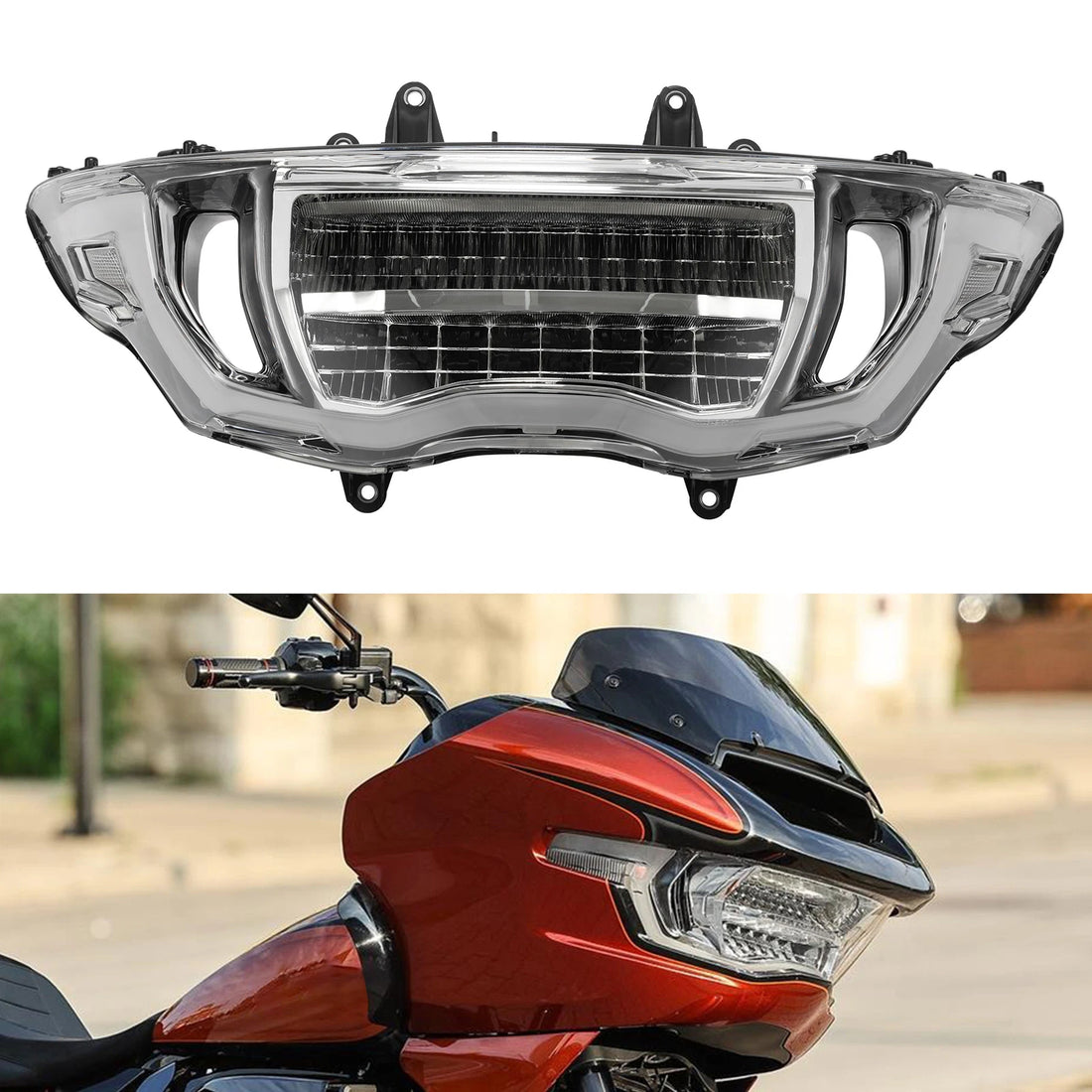 LED Headlight Assembly Fit For Harley CVO Road Glide 2023-2026 FLTRX 2024-2026