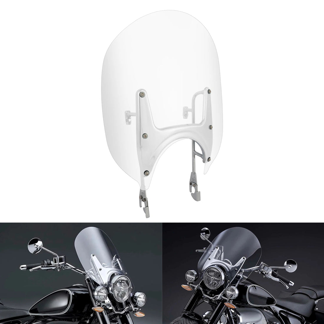 Clear Windshield Fit For BMW R18 Classic 2021-2025 w/ Mount Bracket