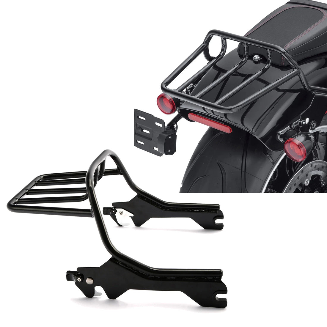 Two Up Luggage Rack Fit For Harley Softail Breakout Fxbr Fat Boy 114 Flfbs 18-25
