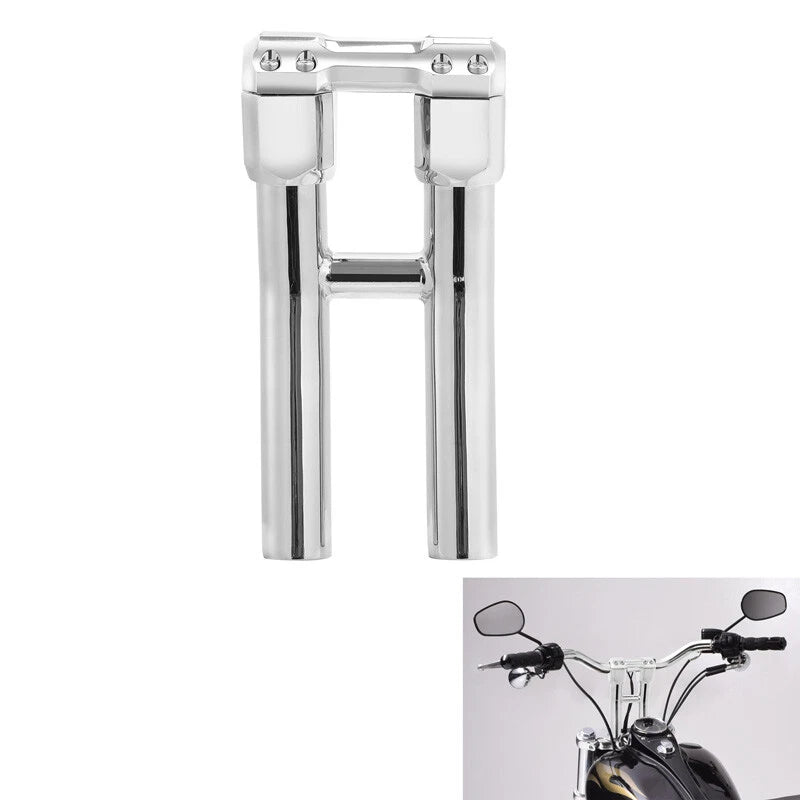 10" Handlebar Riser Fit For Harley Dyna 1999-2017 Softail 1999-2022 1 1/4" Bar