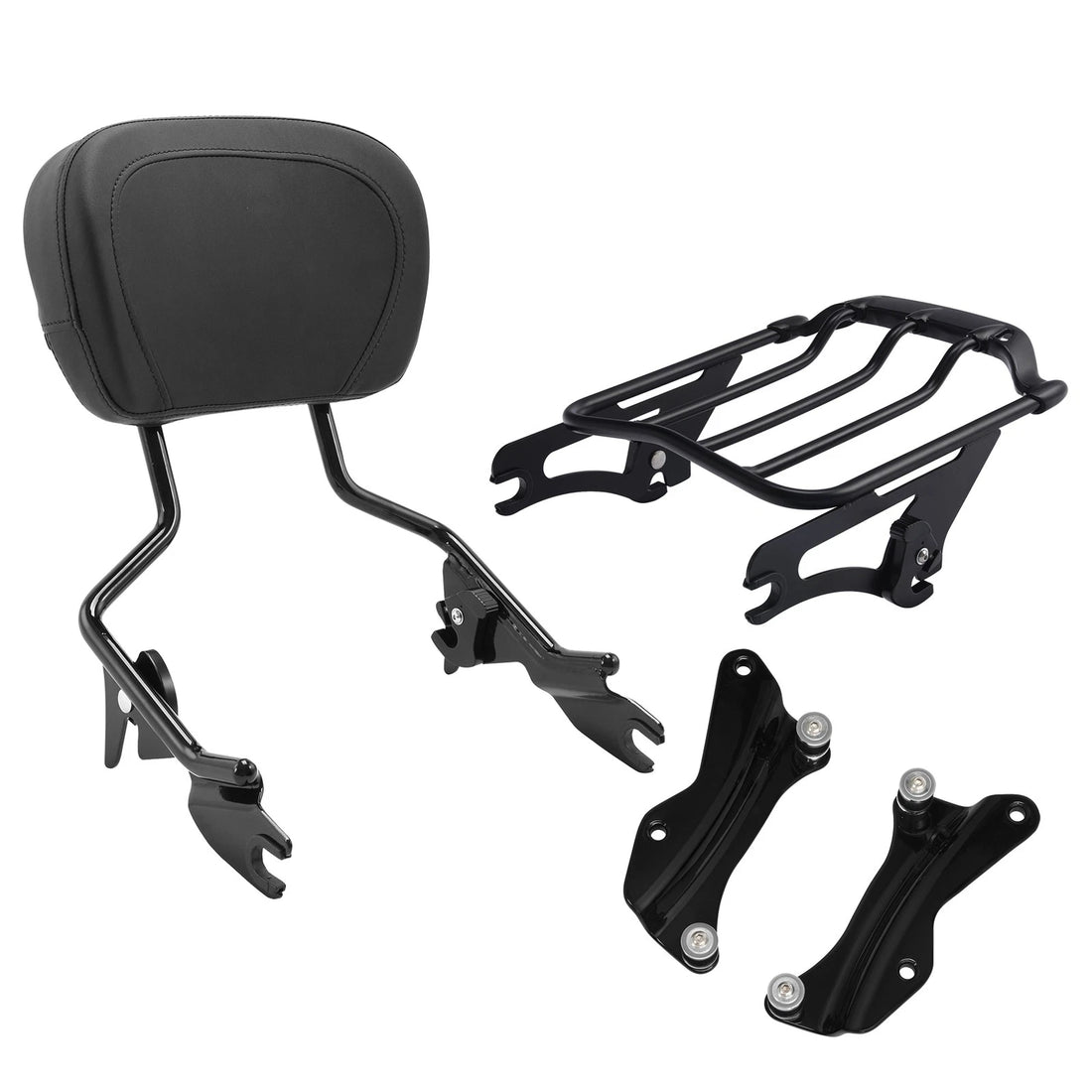 Sissy Bar Luggage Rack Docking Kit Fit For Harley Road King 2014-2025 Black