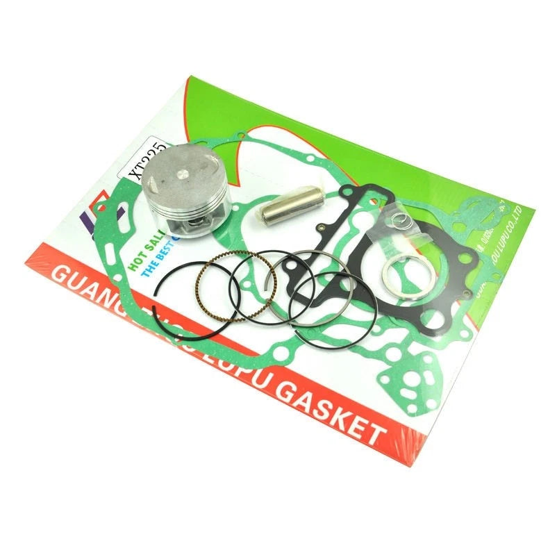 For Yamaha XT225 Full Engine Gasket Kit Rebuild Parts and 70mm STD Piston Kit