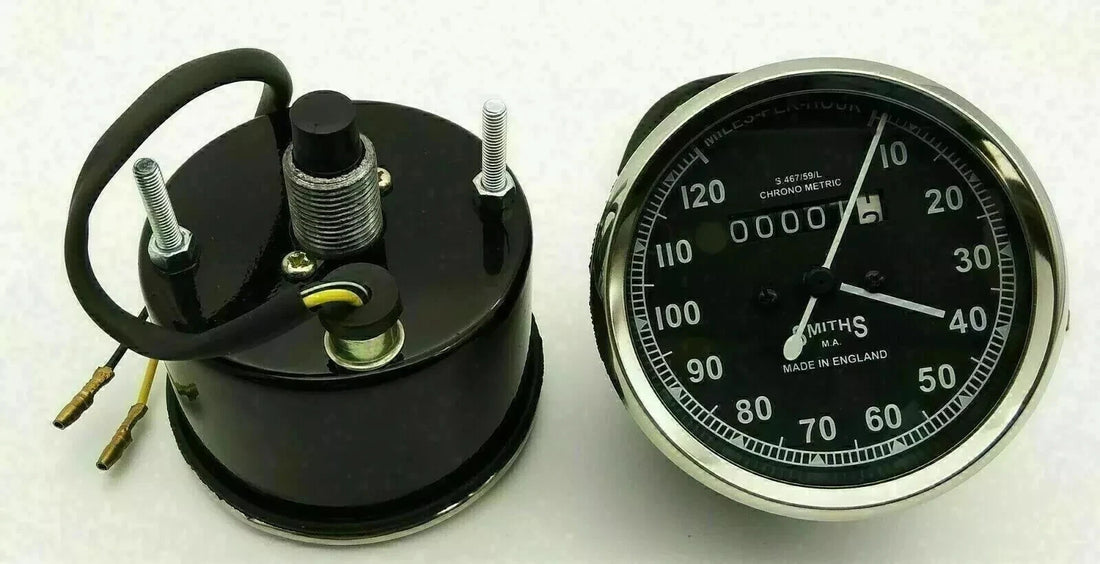 Fit For Smiths Speedometer Chrome Rims 120 Mph for BSA Royal Enfield Norton