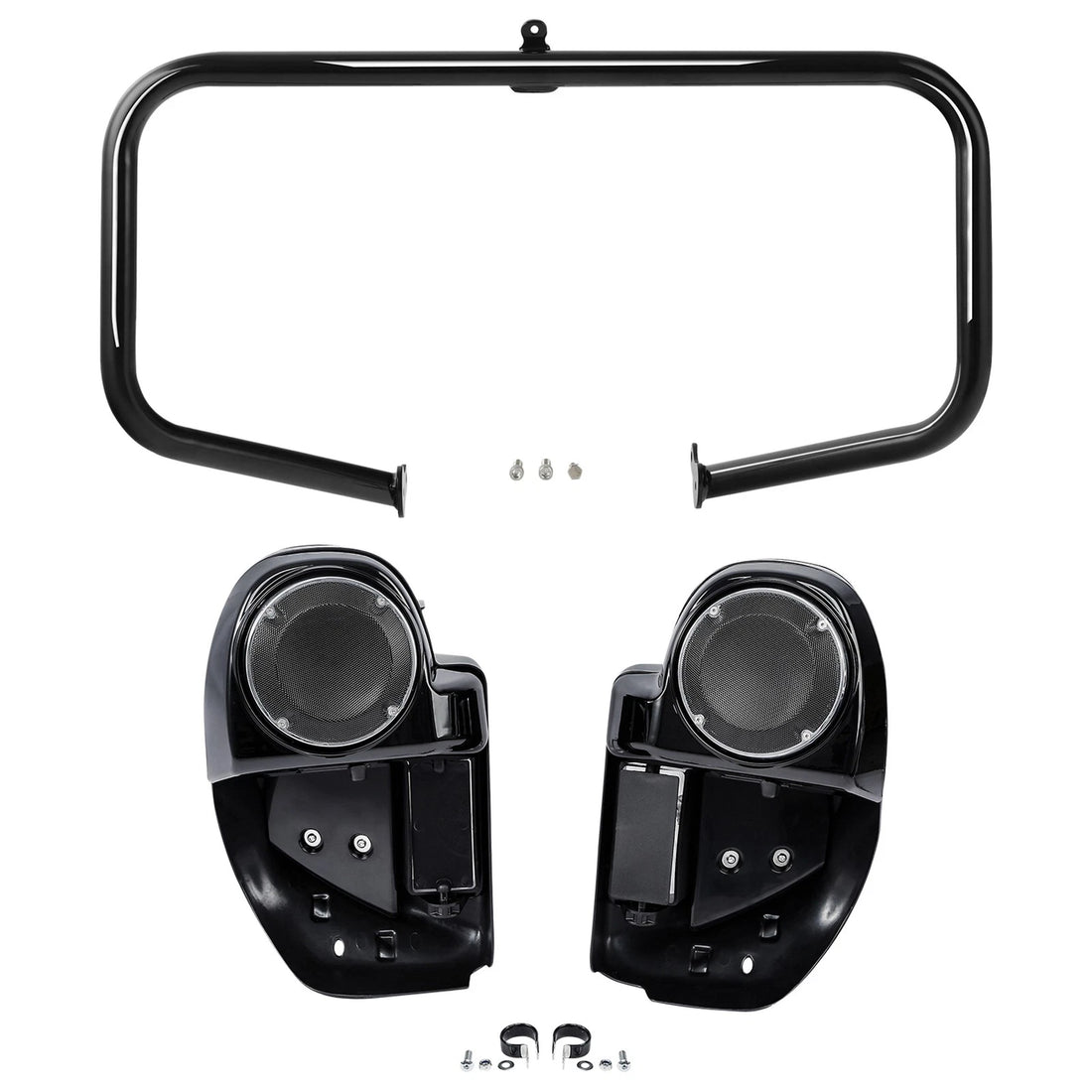 Engine Guard & Lower Vented Fairings Speaker Pod Fit For Harley Road Glide 14-24