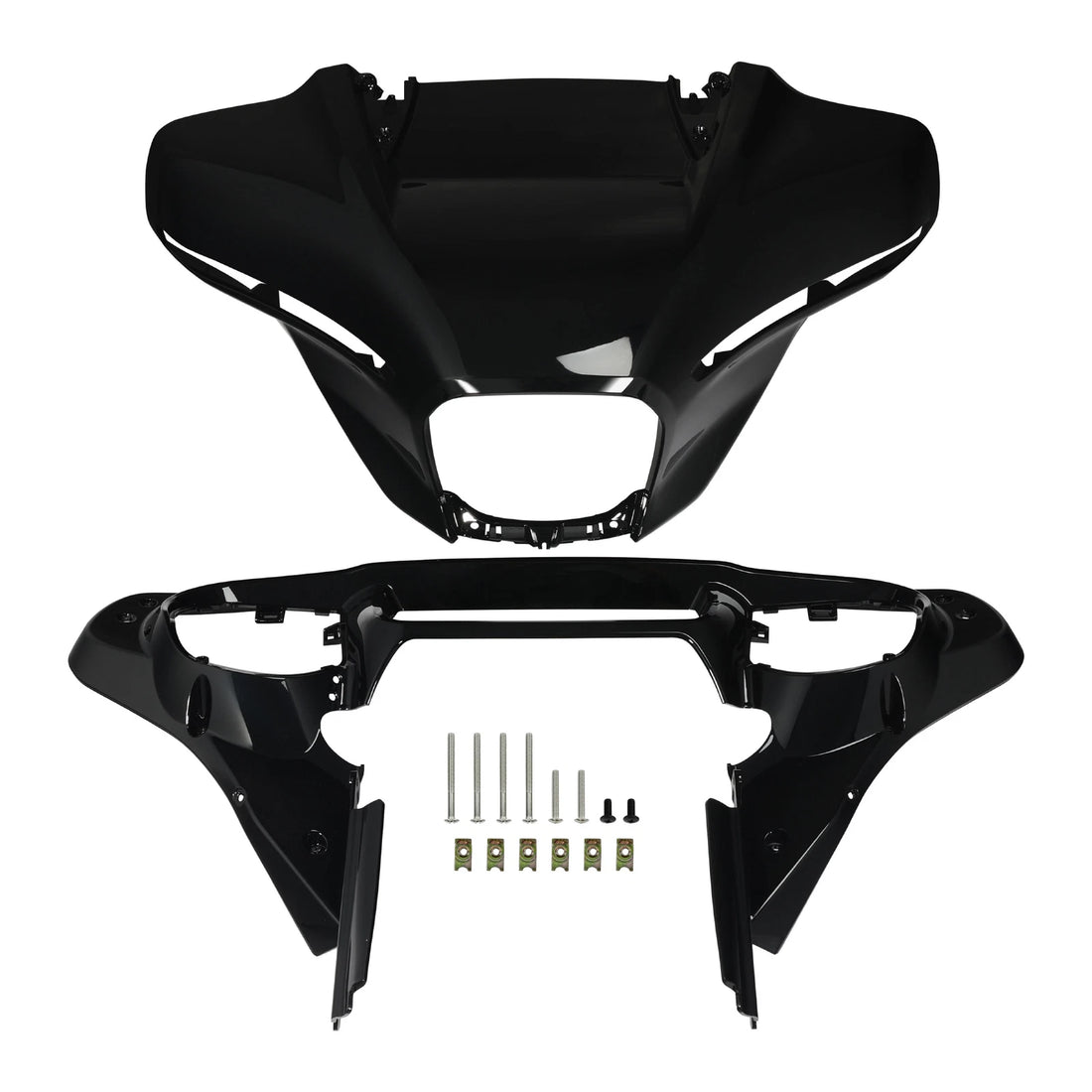 Vivid Black Inner & Outer Fairing Fit For Harley Cvo Street Glide 2023-2026