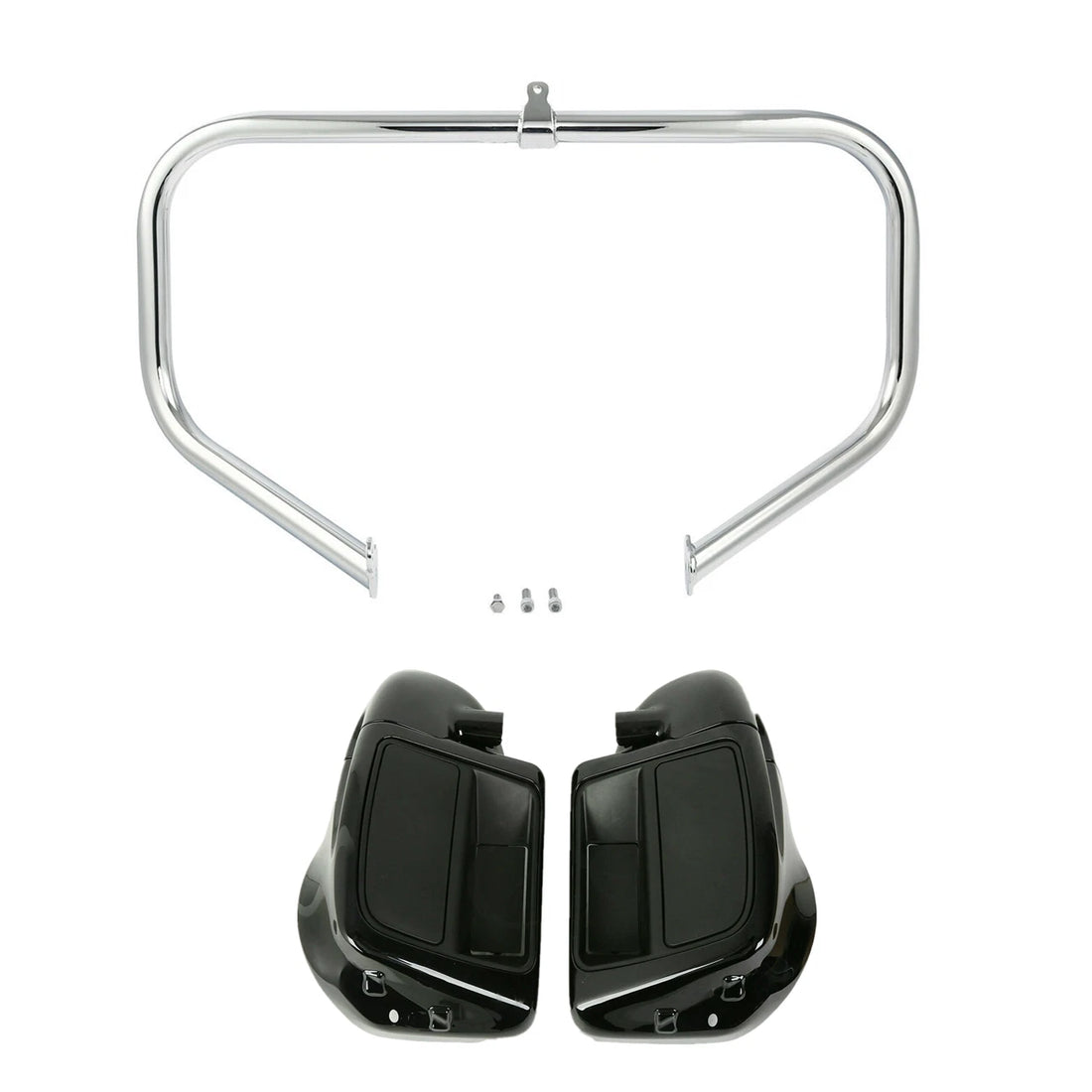 Lower Vented Fairing Speaker Pod Crash Bar Fit For Harley Touring Glide 14-23