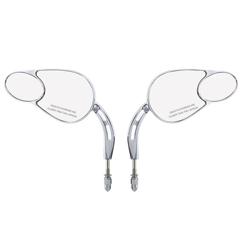 Chrome Rear View Mirrors Fit For Harley Road Glide Touring Sportster XL 1200 883