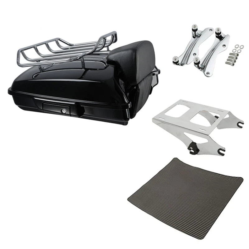 Razor Trunk Backrest Mount Docking Fit For Harley Touring Road King Glide 14-26
