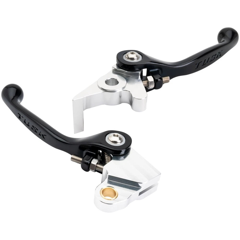 Tusk Axis Folding Lever Set Short Black For Honda CRF300LS (ABS) 2025