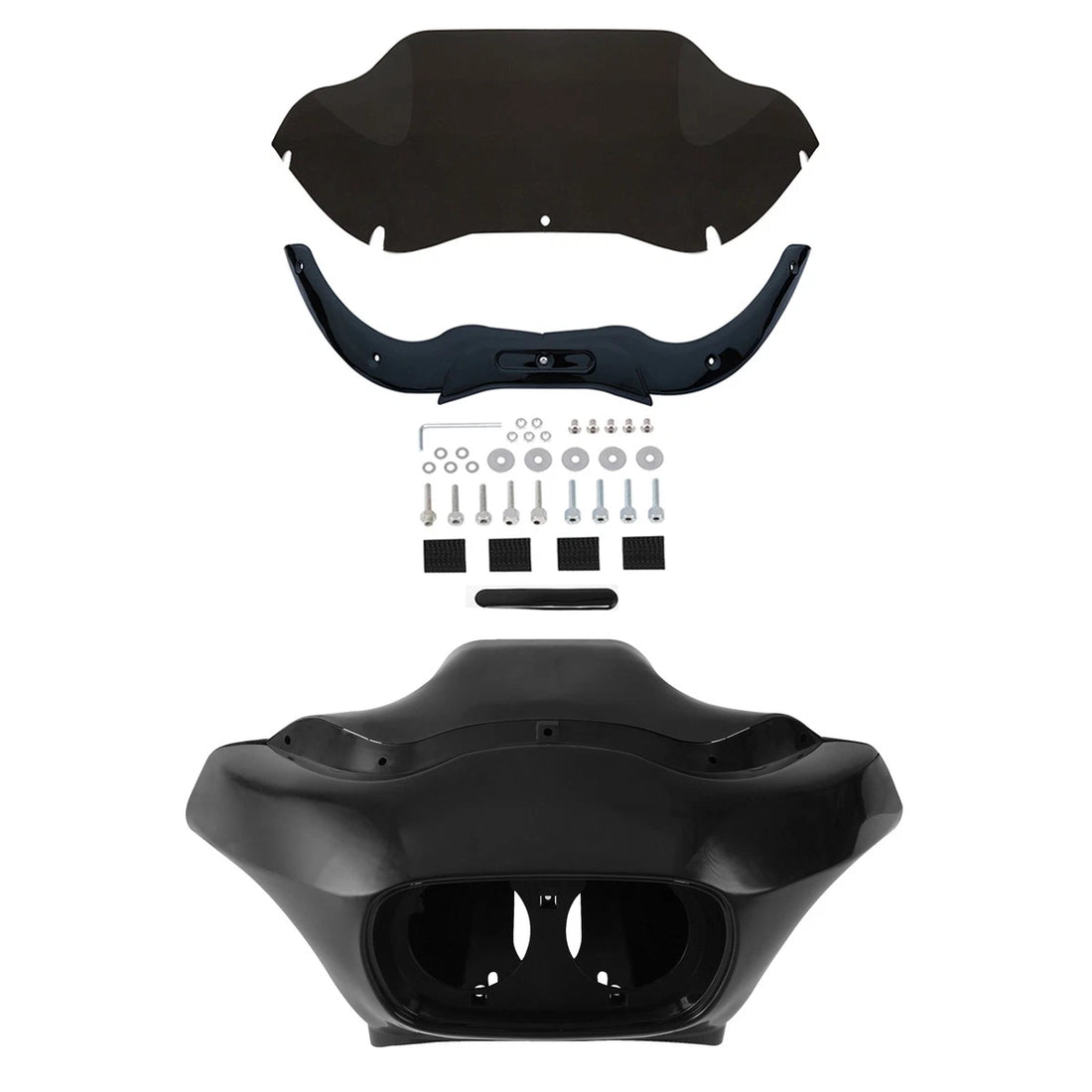 Unpainted Inner Outer Fairings &Windshield Trims Fit For Harley Road Glide 98-13