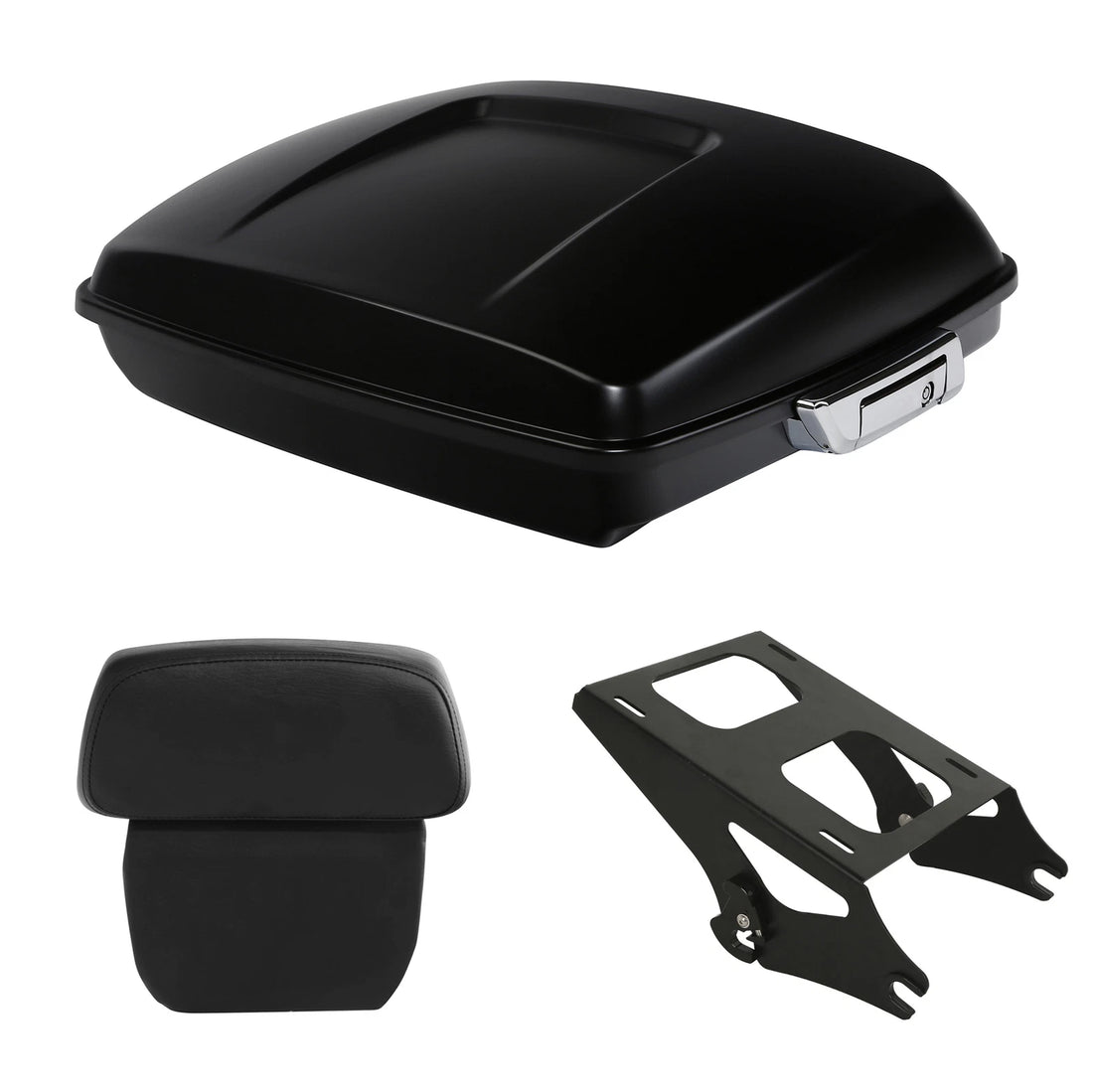 Razor Trunk Backrest Mount Rack Fit For Harley Road Glide 14-24 Black Denim
