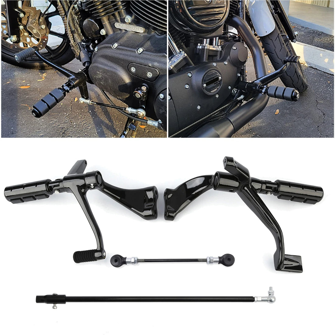 Forward Control Foot Pegs Kit Fit For Harley Sportster Iron 883 1200 2014-2022