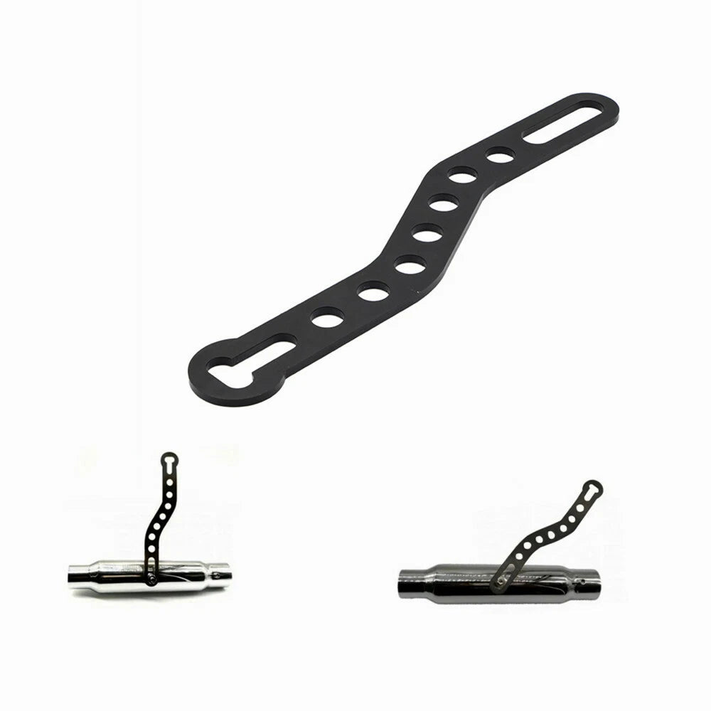 Motorcycle Black Retro Exhaust Hanger Bracket Exhaust Muffler Pipe Fixing Tool