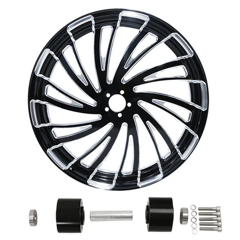 26" Front Wheel Rim Dual Disc Hub Fit For Harley Street Road Glide 97-21
