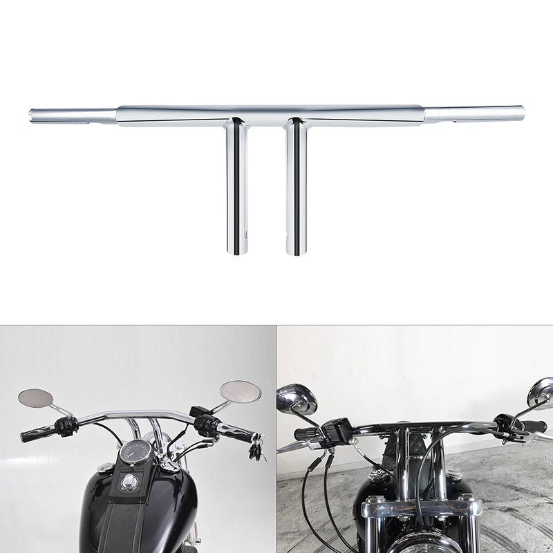 1.25" Fat Custom 8" Rise T Bar Handlebar Fit For Harley Sportster Softail Dyna