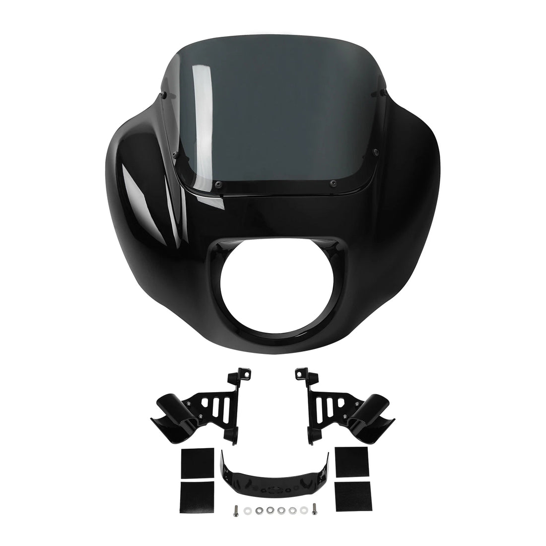 Vivid Black Headlight Fairing W/ Bracket Kit Fit For Harley Softail Fxbb 18-2025