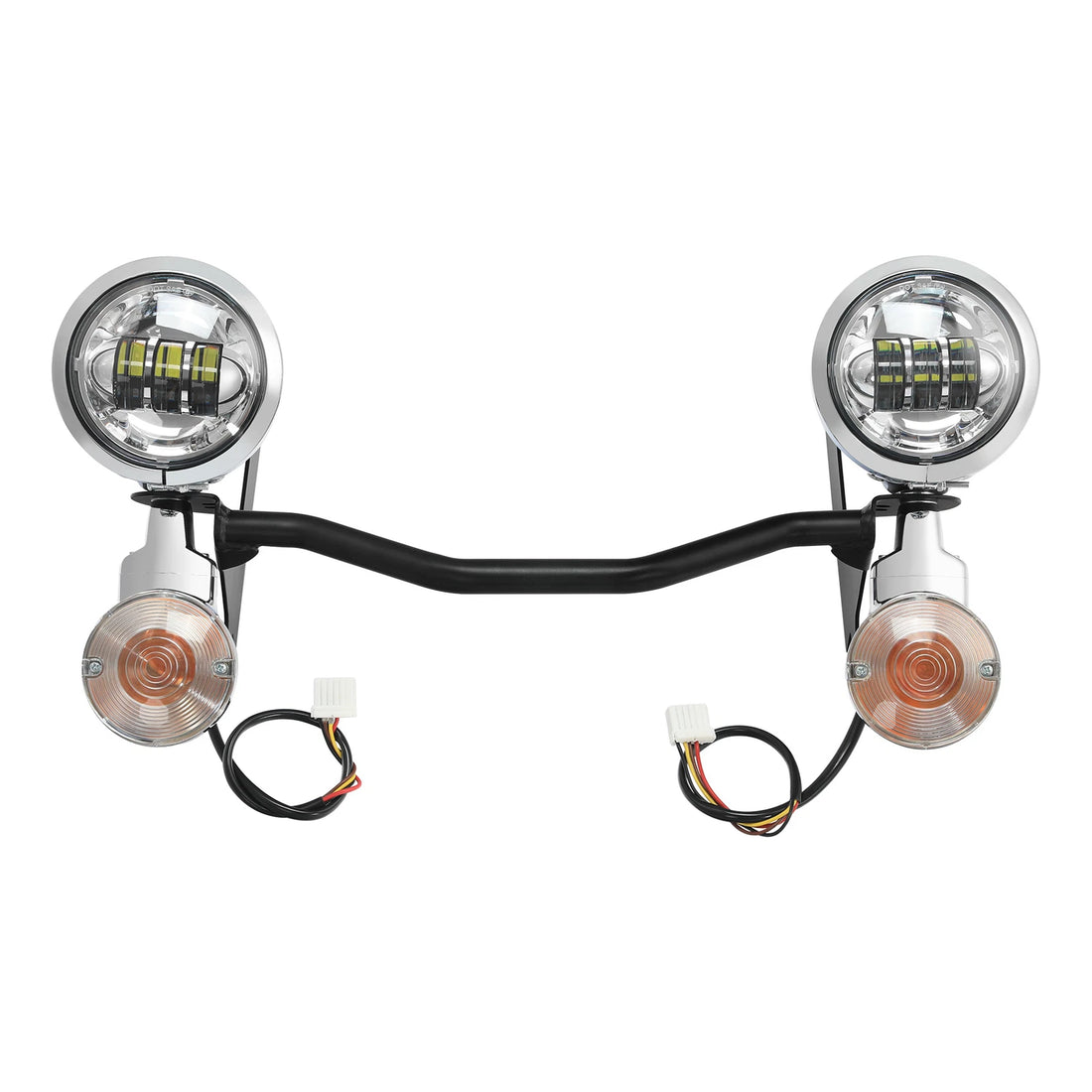 Passing Turn Signals Driving Fog Spot Light Bar Fit For Harley Touring 1994-2013
