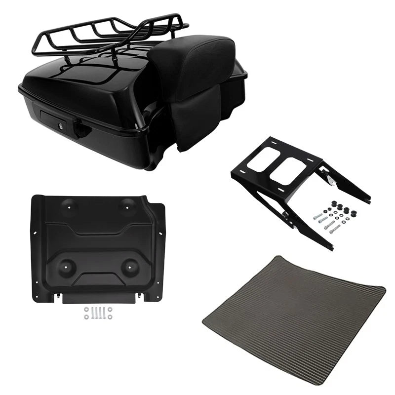 Chopped Trunk Luggage Pad Rack Two-Up Mount Fit For Harley Sport Glide 2018-2021