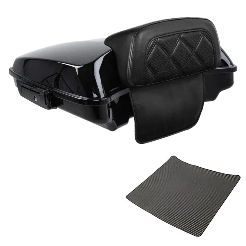 Razor Trunk Backrest Pad Fit For Harley Touring Road Street Glide 14-26 25 Black