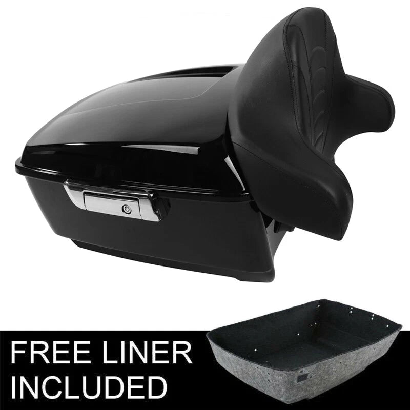 King Trunk Backrest Pad Fit For Harley Touring CVO Street Road Glide 2014-2026