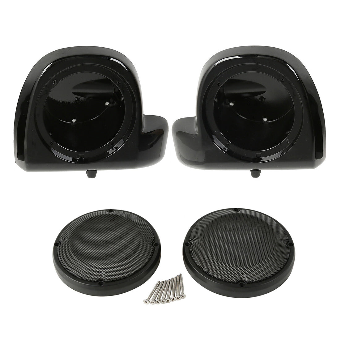 6.5" Lower Vented Fairings Speaker Pods Grills Fit For Harley Road Glide 2014-24