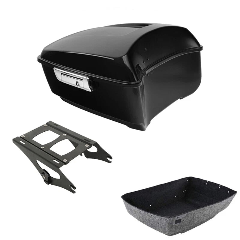 King Trunk Mount Rack Fit For Harley Touring Cvo Road Street Glide 2014-2026 25