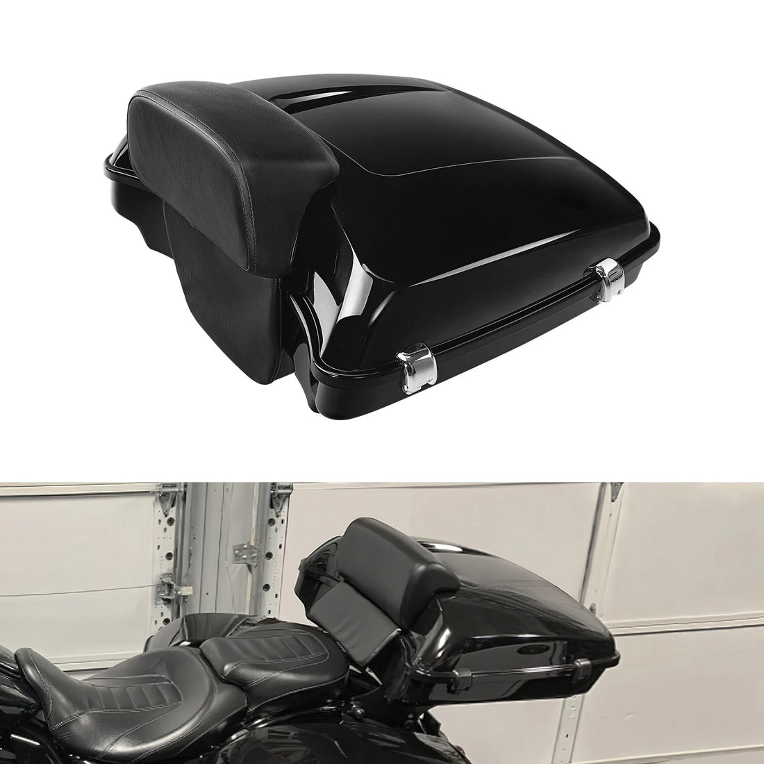 5.5" Razor Trunk w/ Backrest Fit For Harley Touring Road Glide 2014-2025